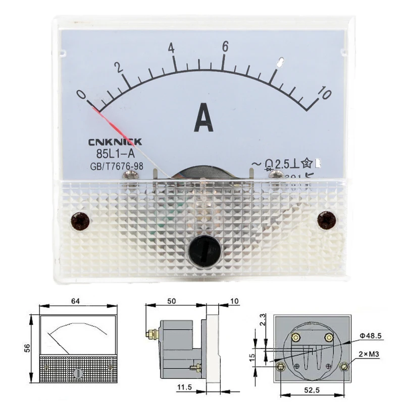 1 шт. 85L1 75A/5A 100A/5A 150A/5A 200A/5A 250A/5A 300A/5A 400A/5A панель переменного тока аналоговая