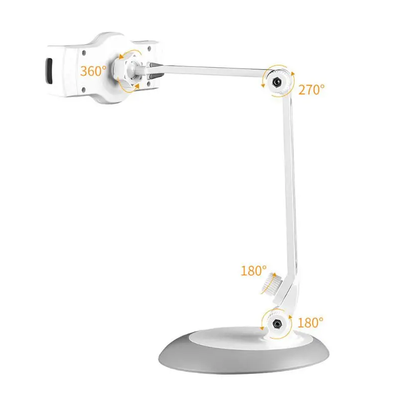 Universal Strong Sucker Mount Holder Bracket Aluminum Alloy 360 Rotation Foldable Tablet Stand for 4-10 Inch Tablets Devices