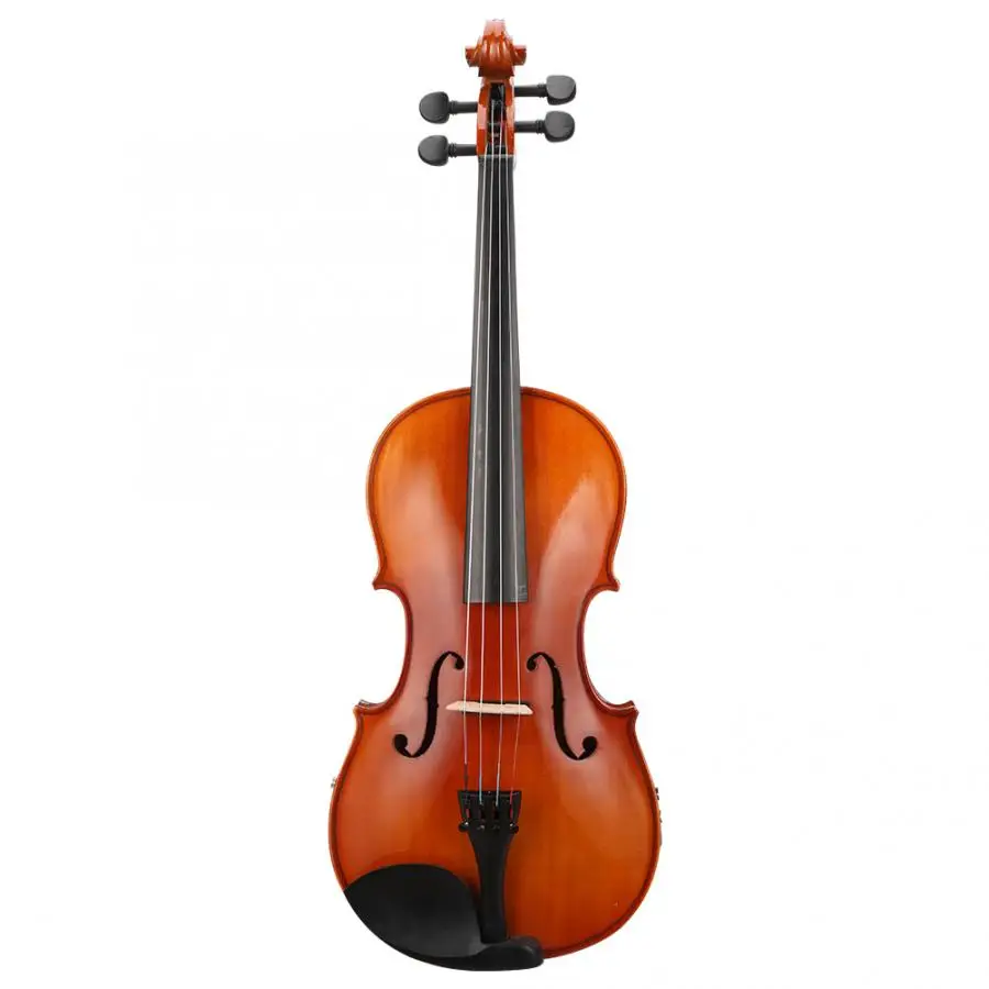Professional Viola VA-E15 16 Inch Electro-Acoustic EQ Viola Kit with Bow Case Rosin Extra Strings Natural Color