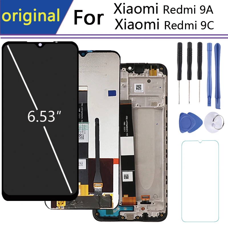 Оригинальный Для 6 35 дюймов redmi 9a дисплей wint рамка сенсорный экран для xiaomi Redmi 9C
