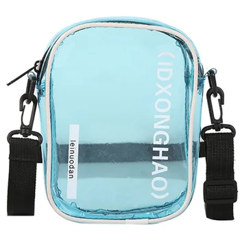 

Letter Clear Ladies Transparent Bag Wild Luxury Messenger Bag Shoulder Bag Ladies Fashion Messenger Bag Blue