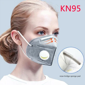

10X PM2.5 Face Mouth Mask 95% Filter Dust Proof Protective Equivalent To FFP2 Cycling Face Mask N95 Protection Face Mask
