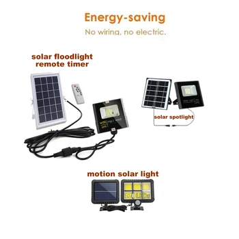 

Outdoor Waterproof120/100 LED Solar Light Motion Sensor Wireless Solar Power Lamp Garden Wall Yard Deck Security Night Light 54