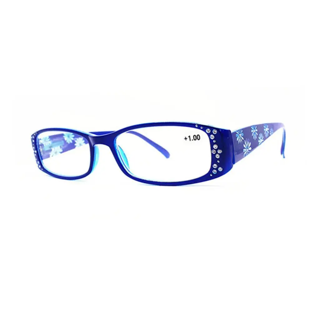 YWL0015 Blue Титановые очки для чтения, женские очки для чтения, очки для дальнозоркости, дальнозоркости, дальнозоркости - Цвет оправы: YWL0015 Blue