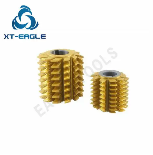 DIN5480 Standard HSS M3 Involute Spline Gear Hob Cutter PA30 degree