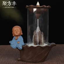 Quemador De Incienso крышка керамическая ароматерапия плита маленькие украшения в виде монахов бытовой сандаловое дерево поли Fangfeng прямая партия