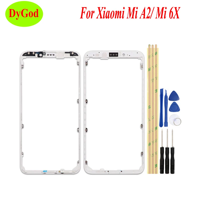 ЖК дисплей для Xiaomi Mi A2 средняя рамка 6X запасные части Фотоэлементы +