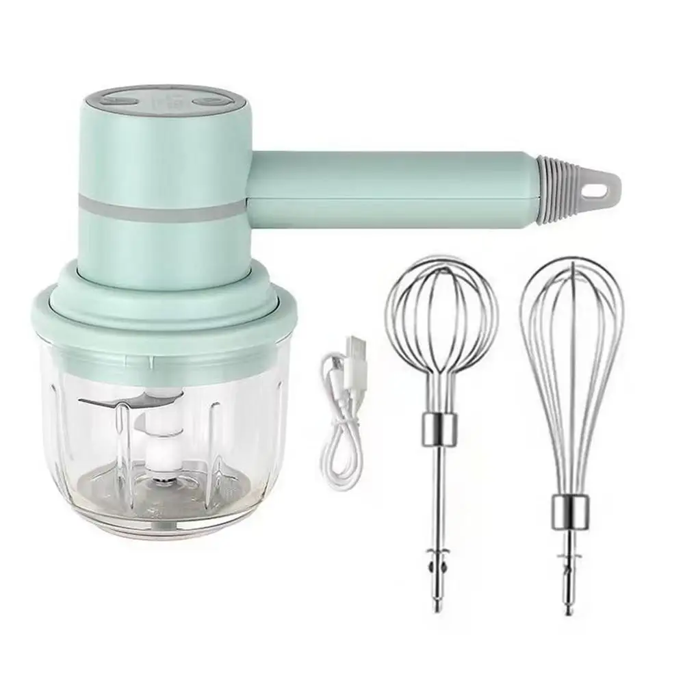 Professional 3-speed Immersion Hand Blender Usb Recharge Kitchen Vegetable  Chopper Egg Whisk With 2 Whisk Attachments For Soup - Specialty Tools -  AliExpress