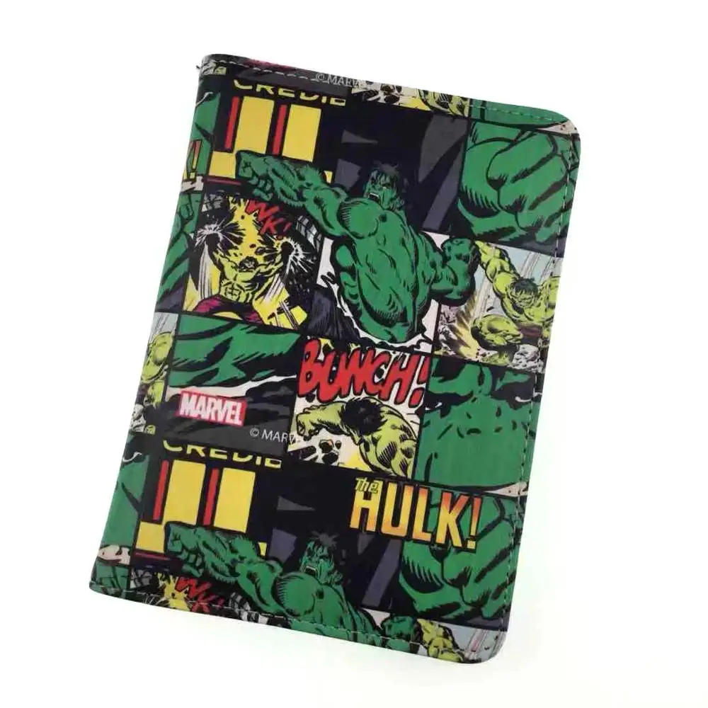 Comics мультфильм Обложка для паспорта Marvel Hero Ironman Hulk Дорожный Чехол Держатель для паспорта для мужчин и женщин pu кожаные держатели для ID карт - Цвет: M-05