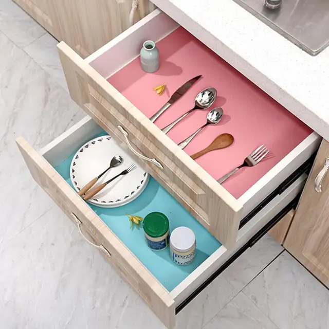 Diy Washable Drawer Liner Kitchen Table Mat Anti Mildew Non Slip