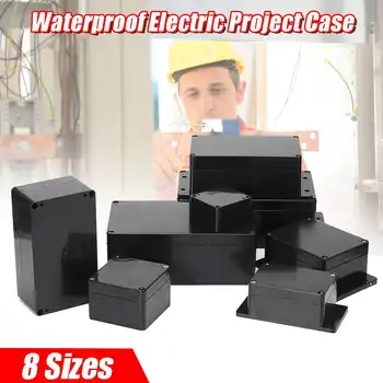 

Black Color Waterproof Plastic Enclosure Box Electronic Housing Instrument Case Electrical Project Outdoor Junction Box