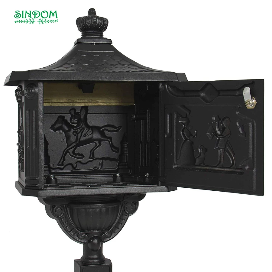 Vintage Wrangler Design Post Letter Box, Mail Postbox Mailboxes, Creative Mailboxes