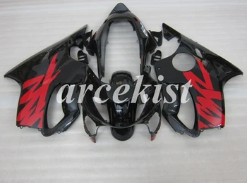 

Injection Mold New ABS Motorcycle Fairings Kit Fit For HONDA CBR600 F4 FS 1999 2000 body set Custom Free Flame Black red