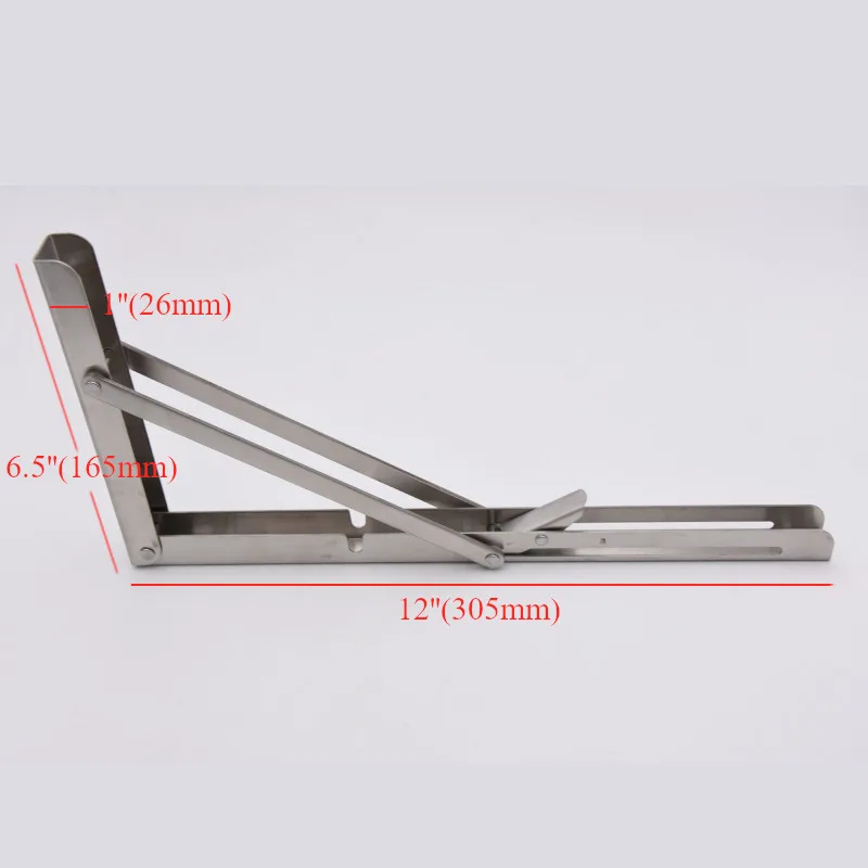 2 шт. 12 ''Настольный кронштейн из нержавеющей стали Настенный Складной Стол полка опорный кронштейн для дома морской лодки Аксессуары для яхты