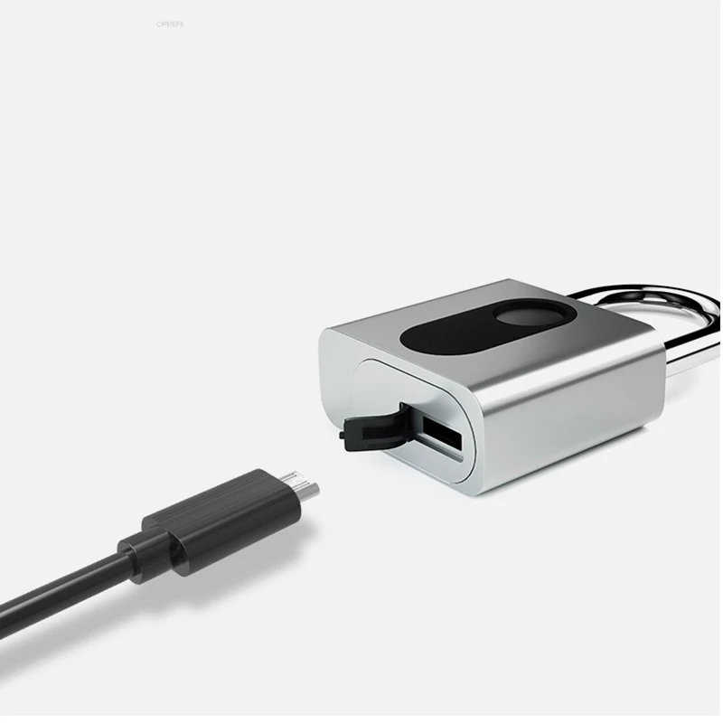 Умный Замок без ключа, отпечаток пальца, водонепроницаемый, USB, перезаряжаемый, отпечаток пальца, разблокировка, Противоугонный замок, замок для двери шкафа, багаж
