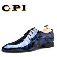 CPI/Новинка; модные модельные туфли с перфорацией типа «броги»; кожаная обувь на шнуровке; повседневная обувь для ночных клубов с острым носком; Свадебная деловая обувь; ZY-21