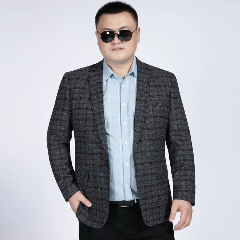 Большие размеры 8XL 7XL 6XL 4XL 2019 Весна Осень Роскошные мужские блейзеры новый модный