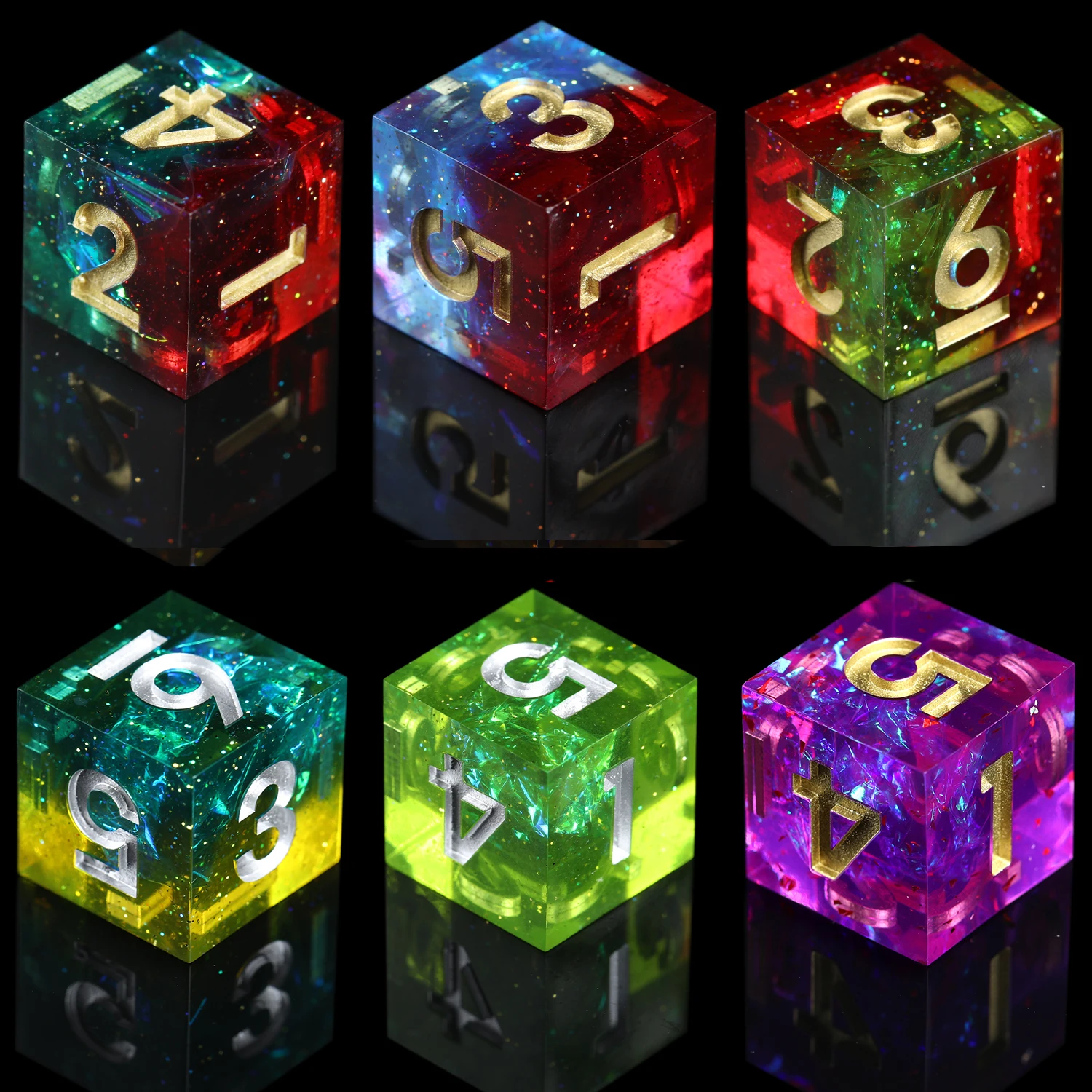 Dnd D6 Dice Set Dungeons And Dragons Dice Sharp Edge Dice Rpg Game Mtg