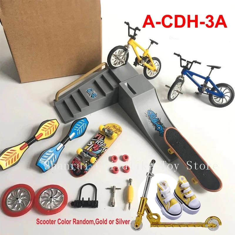 Hohopeti 1 Conjunto Bicicleta De Dedo Bicicletas De Dedo Enfeite Brinquedo  Bicicleta De Mesa Jogo De Bicicleta Mini Skates Parque De Skate Esportes