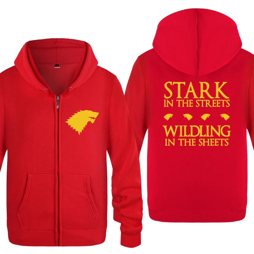 HOY HUAT STARK In the Streets-willling In Sheets GOT новинка, мужские толстовки,, мужские флисовые кардиганы на молнии, толстовки с капюшоном - Цвет: HOY HUAT