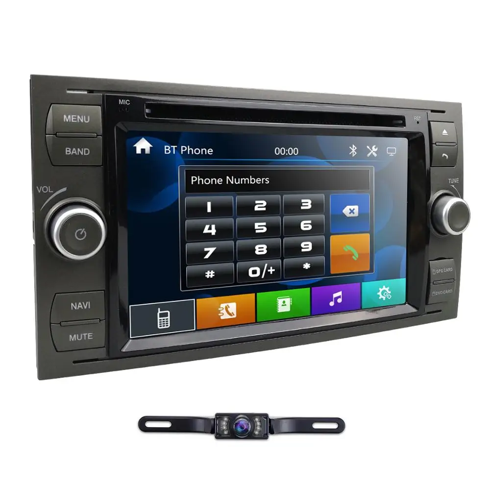 Автомобильный DVD плеер 2 Din для Ford Focus/Mondeo/Transit/C MAX/Fiest GPS навигация 7 дюймов радио 1080P