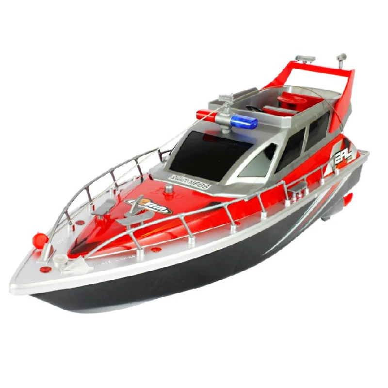 Радиоуправляемая лодка скоростная лодка 1:20 2875F 4 CH зарядная модель игрушки полицейская скоростная игрушечные лодки модель дети ребенок Лучший подарок игрушки