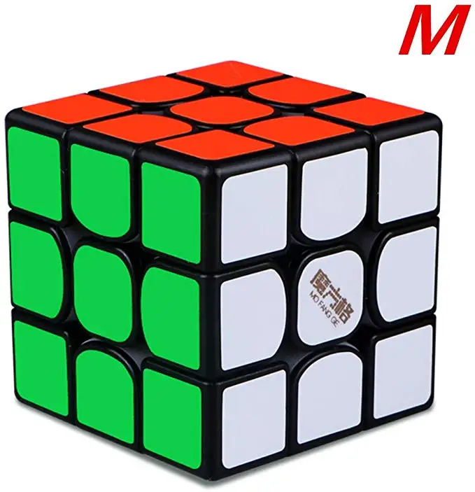 Cuber speed Qiyi Thunderclap V3 M 3x3 stickerless speed Cube MoFangGe Thunderclap V3 3x3x3 Магнитный скоростной куб - Цвет: black