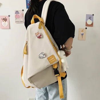 

Irregular Wild Ins Women's Backpack for Girls Japanese Mori Schoolbag Female Korean Student Women Backpack Harajuku Bookbag New