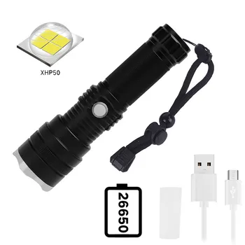 

C9 LED mini powerful led flashlight super bright With 3 Adjustable Brightness Modes Zoom And Outdoor Waterproof portable light#4