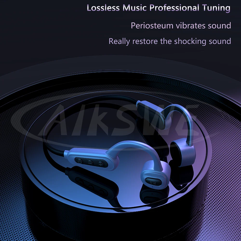 Fones de Ouvido Água sem Fio Fone de Ouvido Ipx8 à Prova Aikswe Condução Óssea Natação Dwireless Bluetooth Mp3 Player Música Esporte Ajustável Cinta 16gb - Image 4