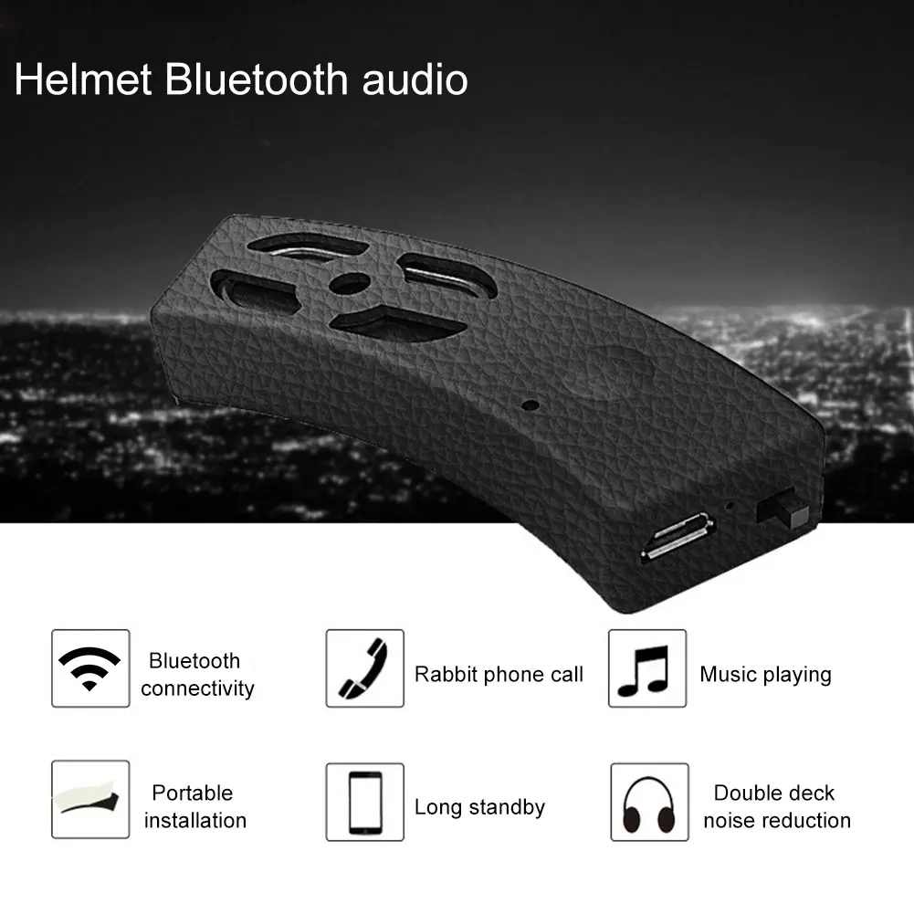Мини Музыкальные портативные аксессуары для мотоцикла Bluetooth динамик аудио шлем
