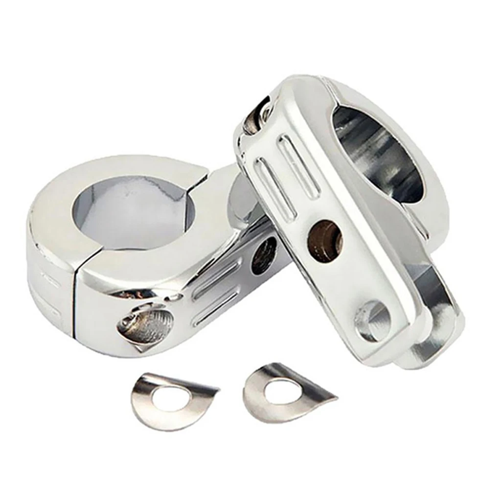 CNC aluminum alloy Highway Foot Peg Clamps Mount Kit for Harley 1-1/2'' 38mm Bar Engine Guard