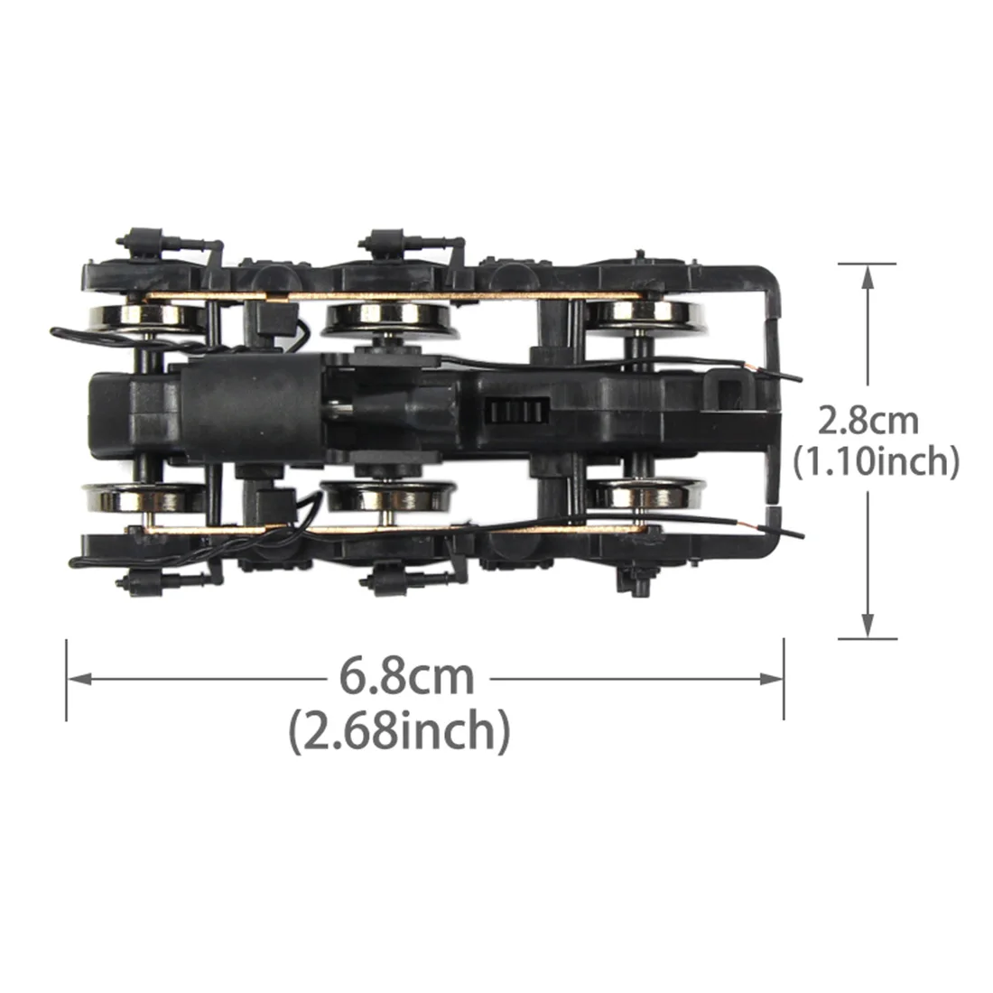 2 8x6 8 см (1 1x2 68 дюйма) 1:87 HO Scale Rail Layou Ходовая Тележка для большинства Хо масштаб