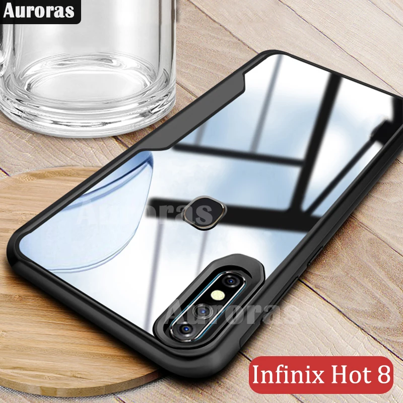 Чехол Auroras для Infinix Hot8 официальный оригинальный противоударный прозрачный с