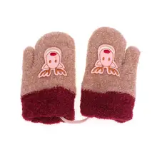 1 пара рождественских теплых зимних перчаток с рисунком оленя, милые рукавицы с полным покрытием для детей(костюм для девочек 2-5 лет