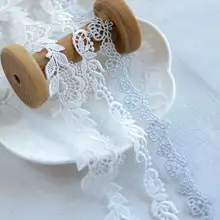 3 метра красивое кружево Белый Серый Венеция кружевная отделка для свадебной одежды украшения костюм дизайн DIY