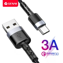 Genai 3a usb tipo c cabo cabos de telefone móvel usb c cabo de carregamento rápido cabo acessórios do telefone celular para huawei samsung xiaomi