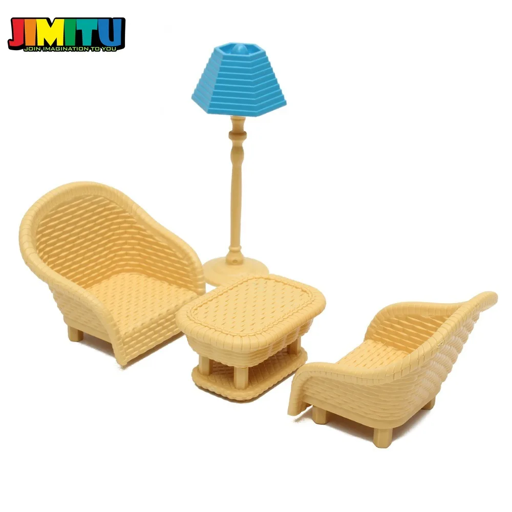 JIMITU Горячая DIY Миниатюрный Кукольный дом мебель набор кухня гостиная ванная комната дети Играть Игрушка Декор для детей кукольный домик игрушка