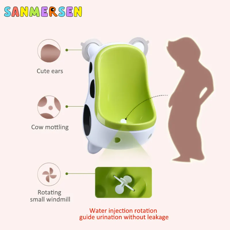 Fixado na Parede Crianças Menino Potty Toalete Mictório Xixi Trainer Bebê Meninos Treinamento Banheiro Vaca 4 fixado na parede toalete xixi trainer crianças