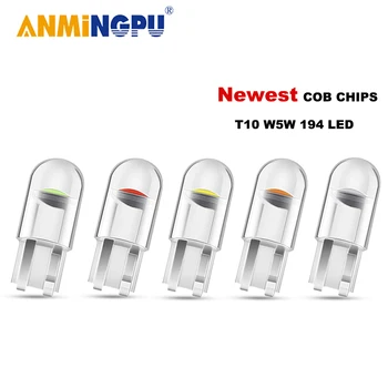 

ANMINGPU 10X/20X Signal Lamp Led W5W 12V Bulbs COBSMD T10 W5W 194 Led Canbus Auto Wedge Light Reading Light License Plate Light