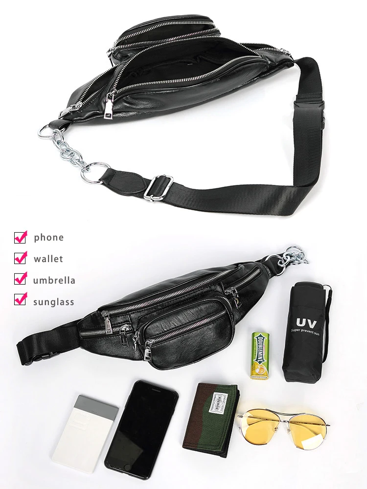 Crossbody bag KOKOPEAS Designer Luxury Sling Chest Bags for women Vegant Leather Fanny Pack Fashion Hobo Crossbody Purse
