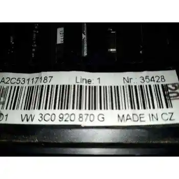 

3C0920870G BOX INSTRUMENTS VOLKSWAGEN PASSAT VARIANT (3C5)