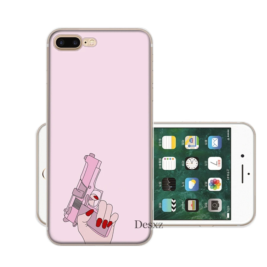 Мобильный чехол для телефона для iPhone Apple XR X XS Max 6 6s 7 8 P Lus 5 5S SE оболочка пистолет защита Мода