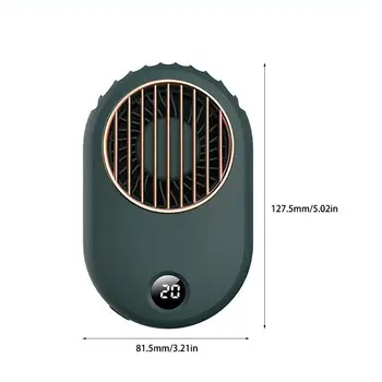

Neck Hanging Digiyal display Mini Fan Portable ventilador Desktop Smal lHandheld Q81F