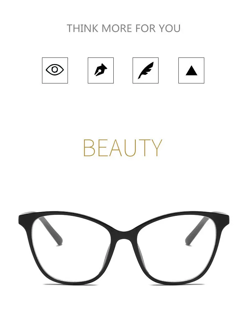 Модные квадратные очки оправы для очков Для женщин Мода, привлекательные фирменные солнцезащитные очки "кошачий глаз", очки с оправой