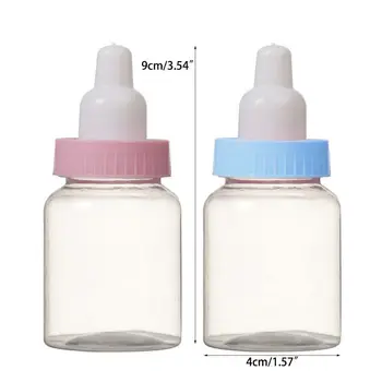 

24Pcs Mini Bottle Candy Gift Box for Baby Christening Birthday Party Decoration H4GD