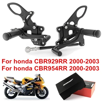 

Motorcycle Footrest Pedal Foot Pegs CNC Aluminum For Honda CBR929RR CBR954RR 2000 2001 2002 2003