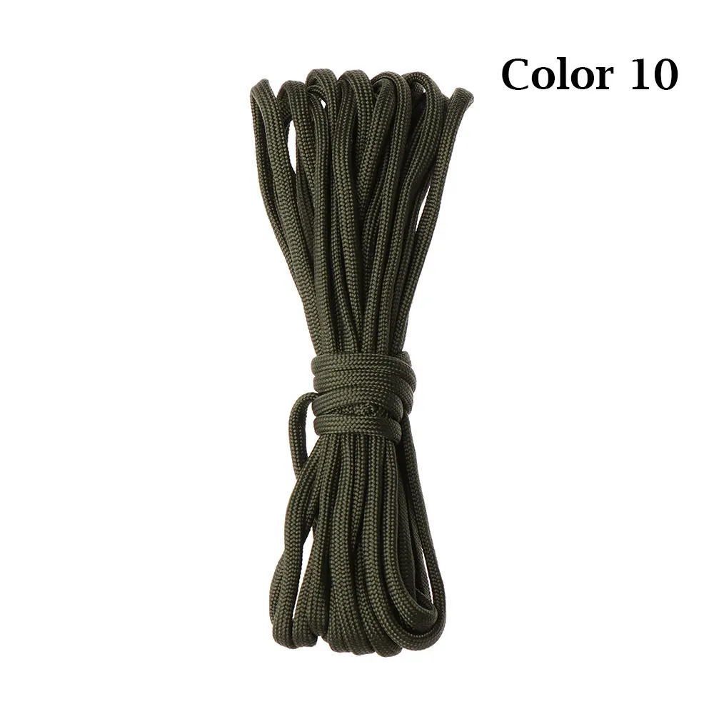 1 предмет 5 метров Paracord веревка шнурки верёвки для палатки 7 многожильный нейлоновый комплект для выживания Открытый Кемпинг Пеший Туризм оборудование Диаметр 4 - Цвет: Color 10