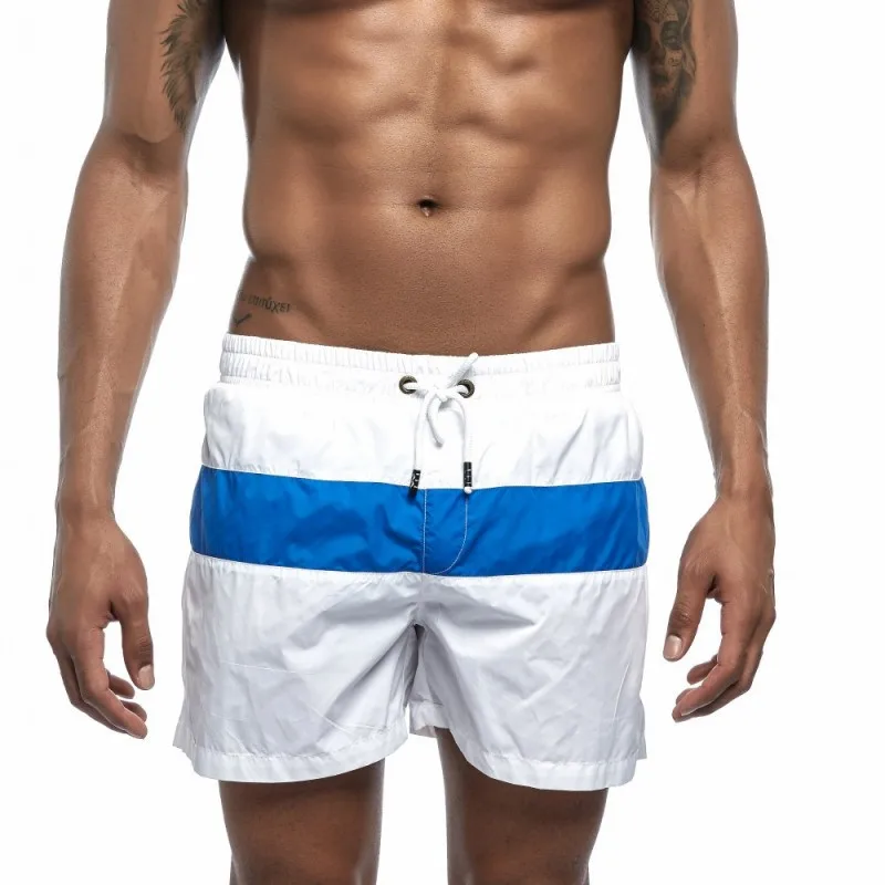 

SUPERBODY Popular Men's Holiday Beach Shorts Patchwork Casual Wear Polyester Quick-dry Sports Shorts Surfing & Beach Shorts