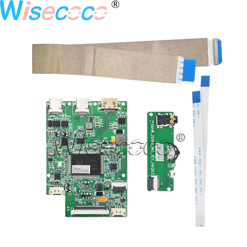 Wisecoco 13,3 дюймов 1920 × 1080 FHD ips тонкий lcd Дисплей eDP TYPE-C плата контроллера HDMI